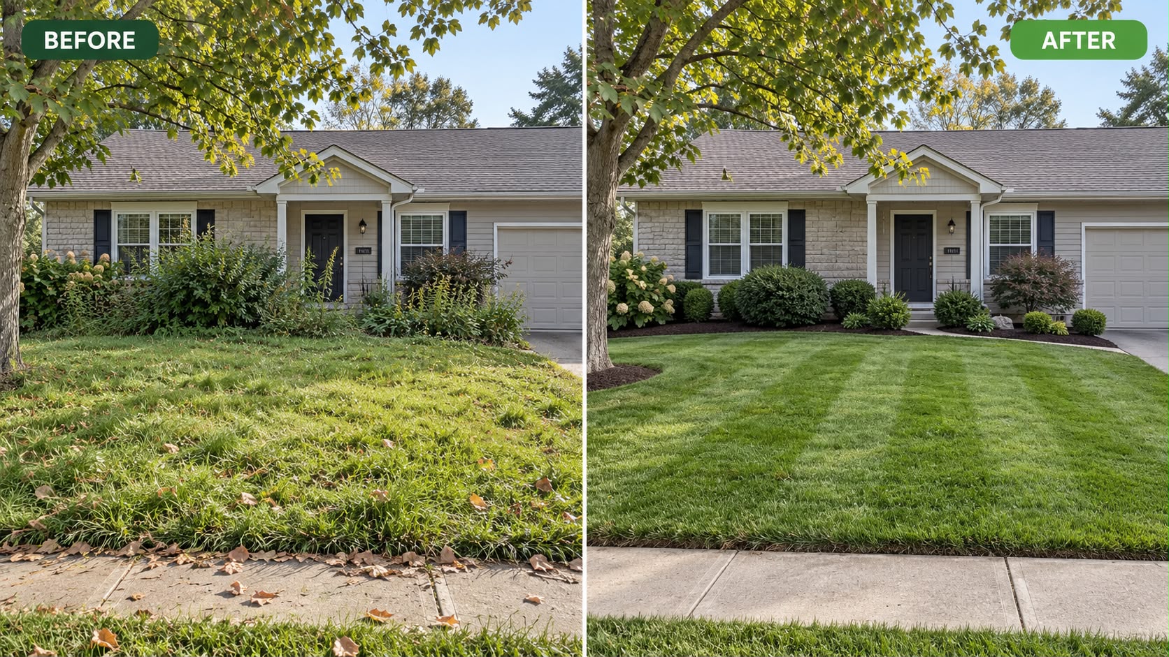 Verde Landscaping before and after project