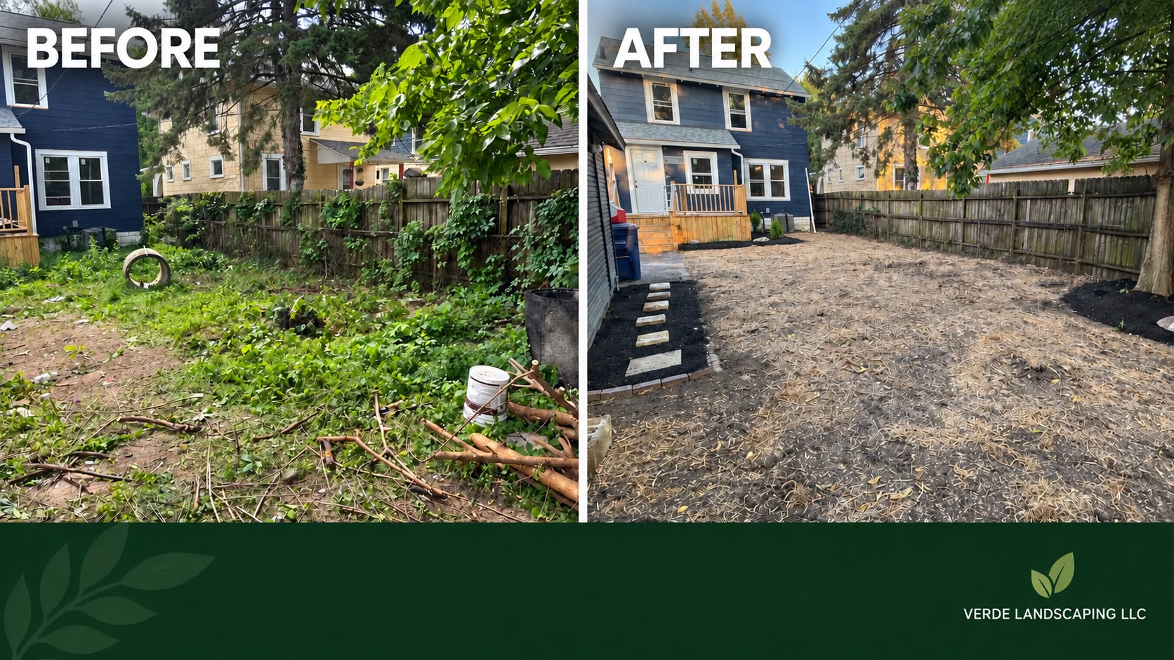 Verde Landscaping before and after project